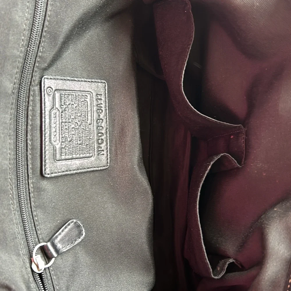 Coach Vintage Shoulder Bag, Black Leather with Chrome Hardware. Lovingly Used. - Picture 6 of 8